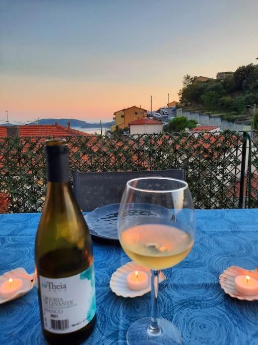 La Terrazza Sul Golfo Dei Poeti Con Vista Mare Pitelli Exterior foto