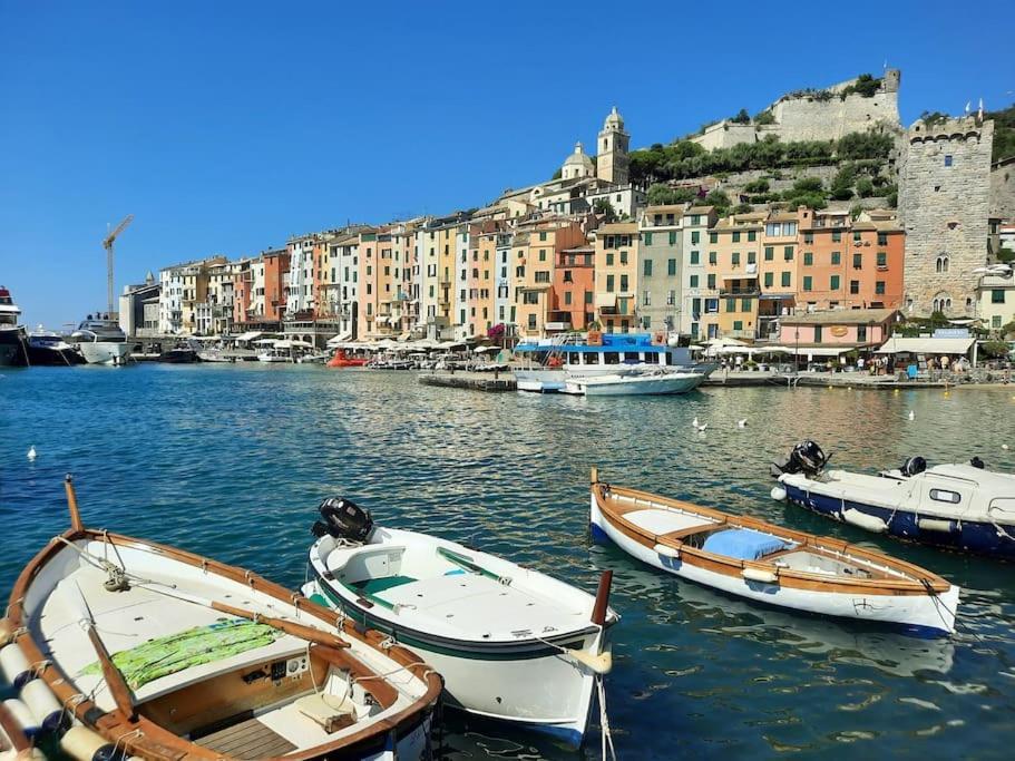 La Terrazza Sul Golfo Dei Poeti Con Vista Mare Pitelli Exterior foto