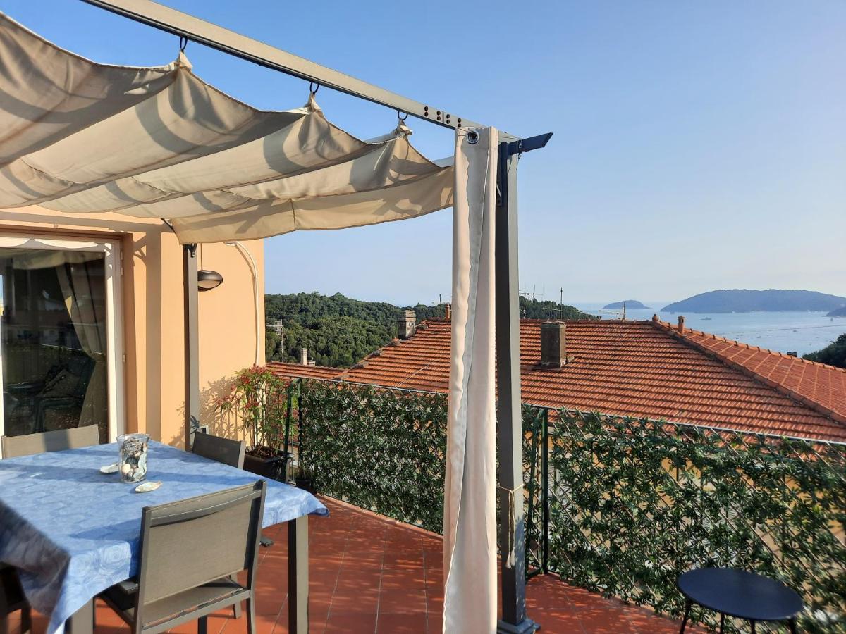 La Terrazza Sul Golfo Dei Poeti Con Vista Mare Pitelli Exterior foto