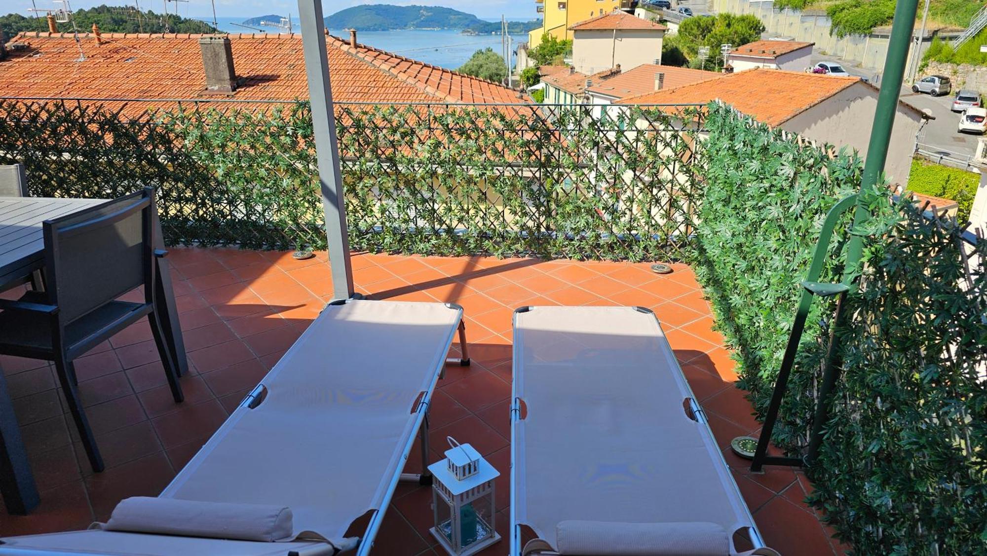 La Terrazza Sul Golfo Dei Poeti Con Vista Mare Pitelli Exterior foto